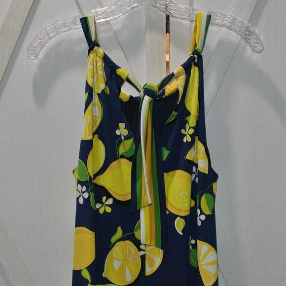 Trina Turk Lemon Print Shift Dress - Picture 8 of 10